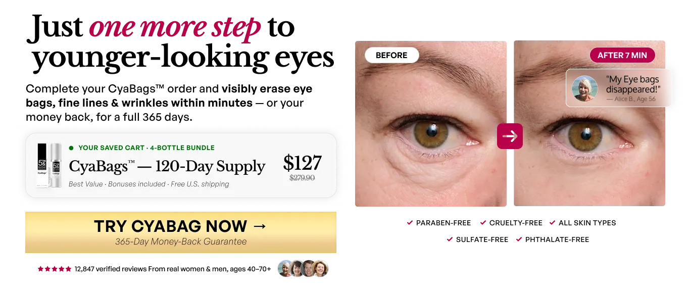 CyaBags - Erase Eye Bags, Fine Lines and Wrinkles Within Minutes