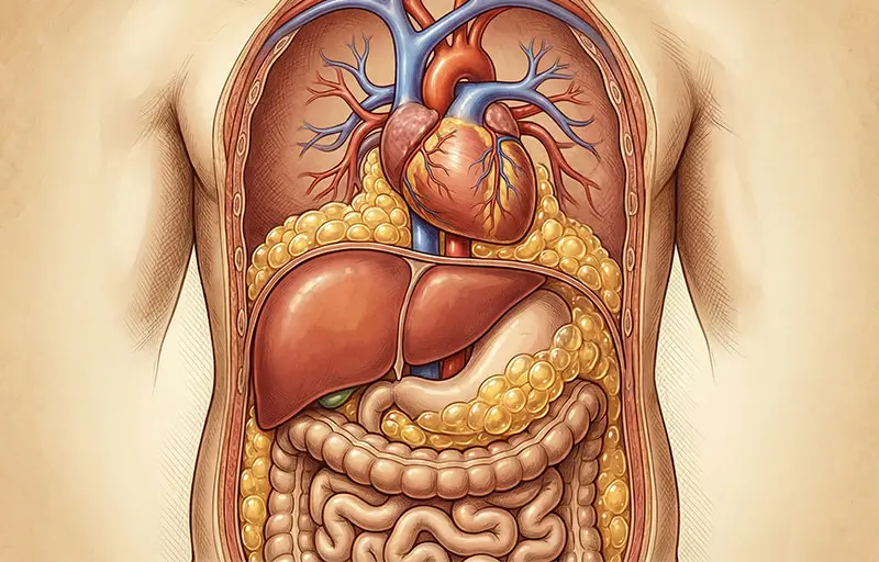Visceral fat reduction around organs