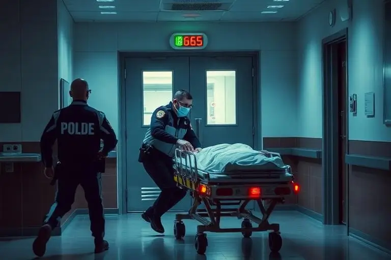 Emergency hospital scene